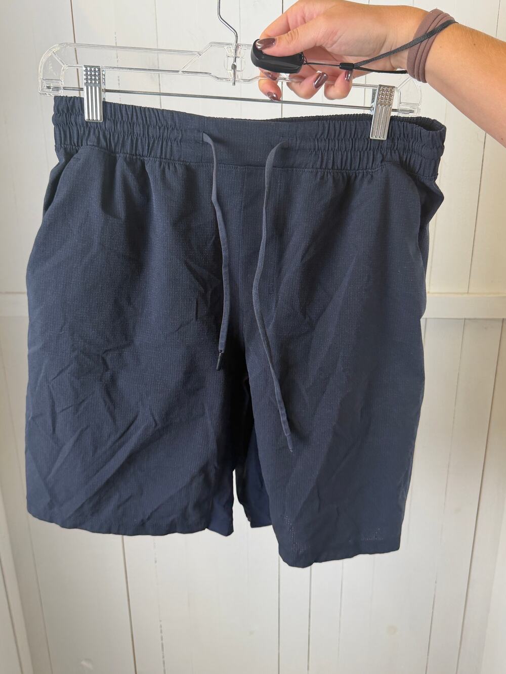 Lululemon Men's Blue Athletic Shorts Size L Polyester